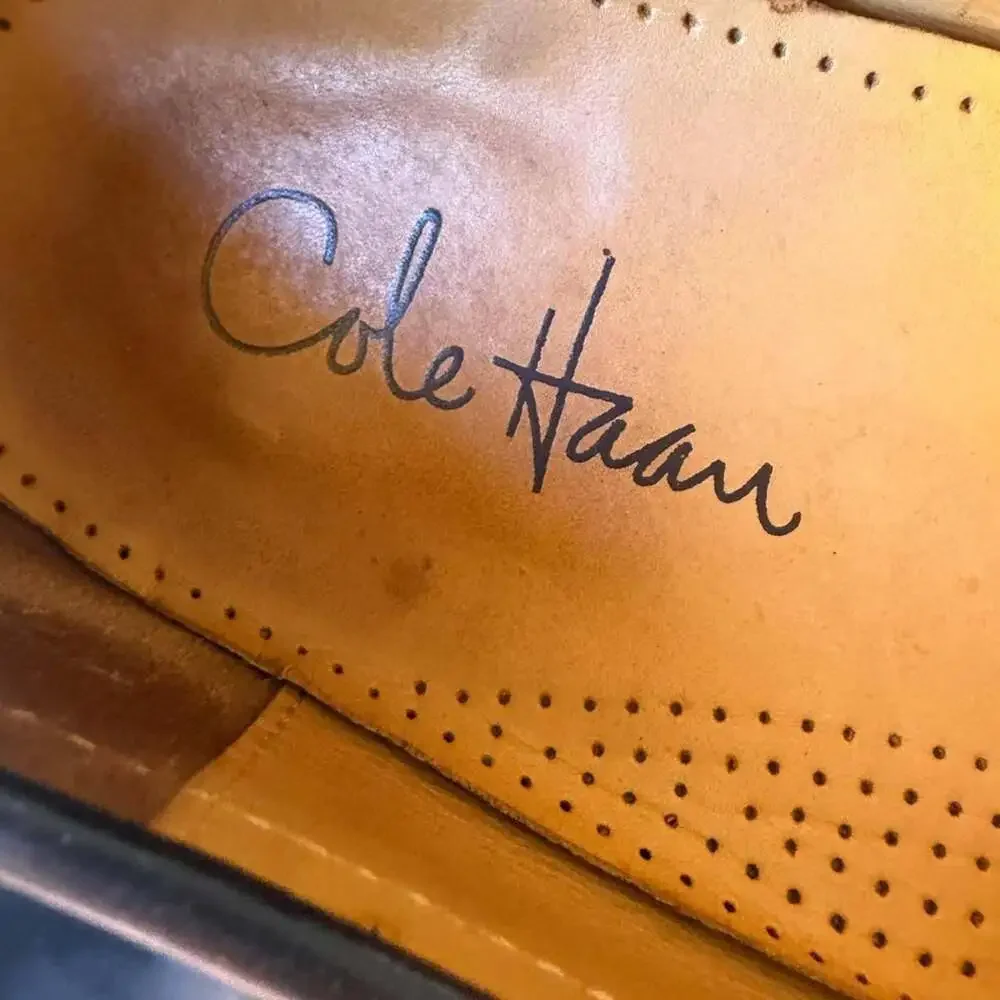 Cole Haan Black Leather Tassel Loafers 03506 Size 11D